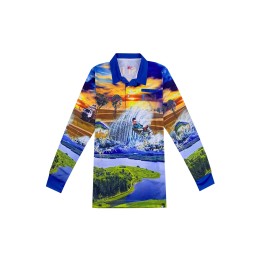 Order Men's Long Sleeve Dye Sublimation Polo Shirt Personal Design Water Sports 3 Button Chest Left Front Chest Pocket Printing Throughout Dye Sublimation Manufacturer 100%Polyester P1428 Order Men's Long Sleeve Dye Sublimation Polo Shirt Personal Design Water Sports 3 Button Chest Left Front Chest Pocket Printing Throughout Dye Sublimation Manufacturer 100%Polyester P1428